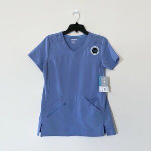 V neck scrub top with pockets